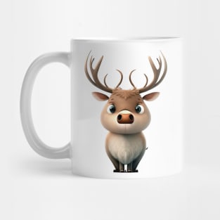 Deer Cute Adorable Humorous Illustration Mug